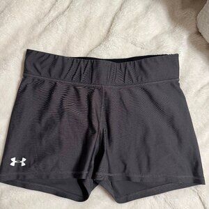 Under Armour Women's Heatgear Shorty Shorts Gray